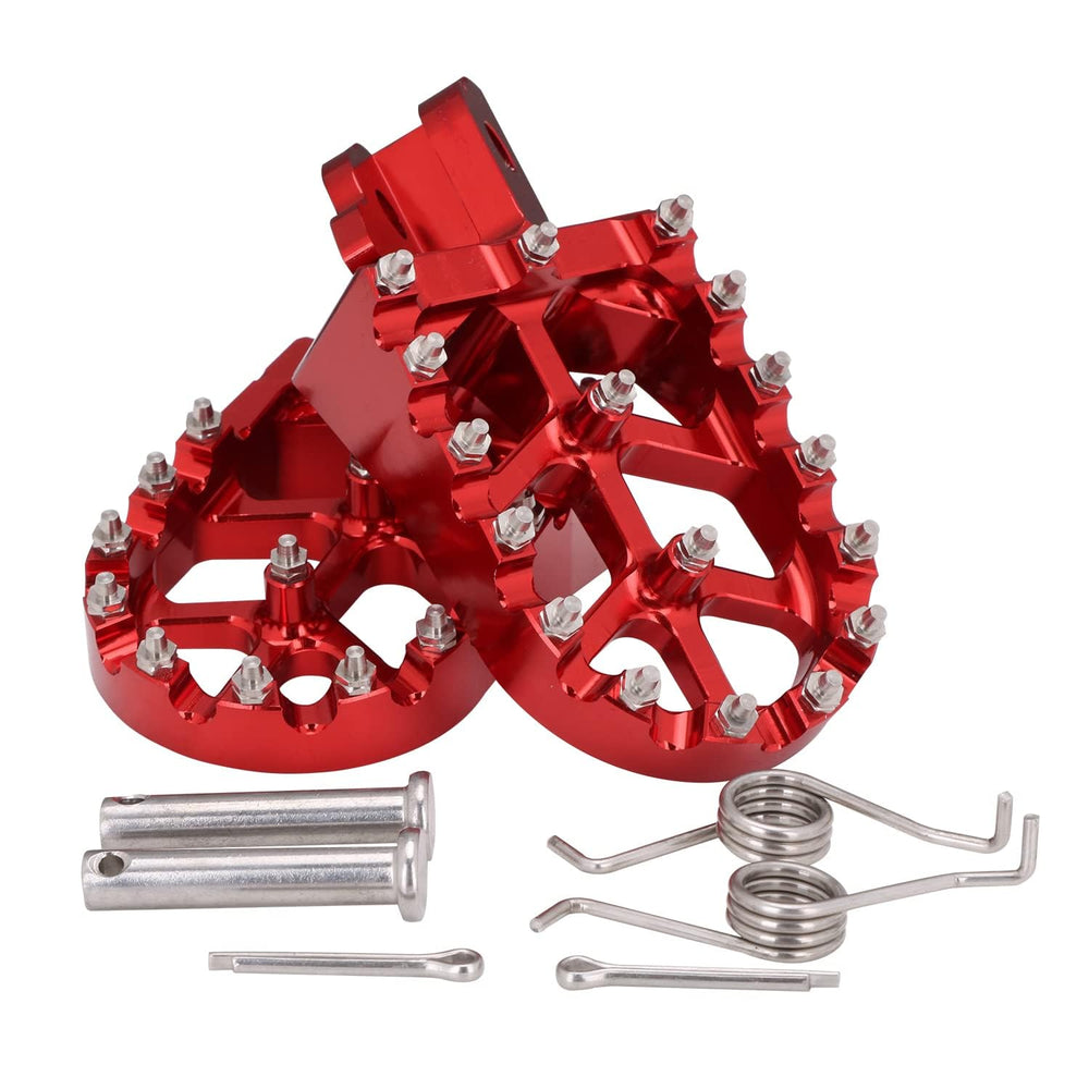 AnXin wide-platform foot pegs provide extra grip on rough terrain.