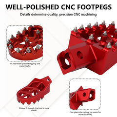 AnXin wide platform foot pegs with more surface for secure footing.