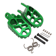 AnXin foot pegs with wider platform improving grip and stability.