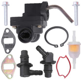 Anxingo 12-559-02-S fuel pump side view shows durable construction for reliable engine performance.