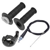 Anxingo throttle twist grip set on Kawasaki KX bikes for smoother throttle control.