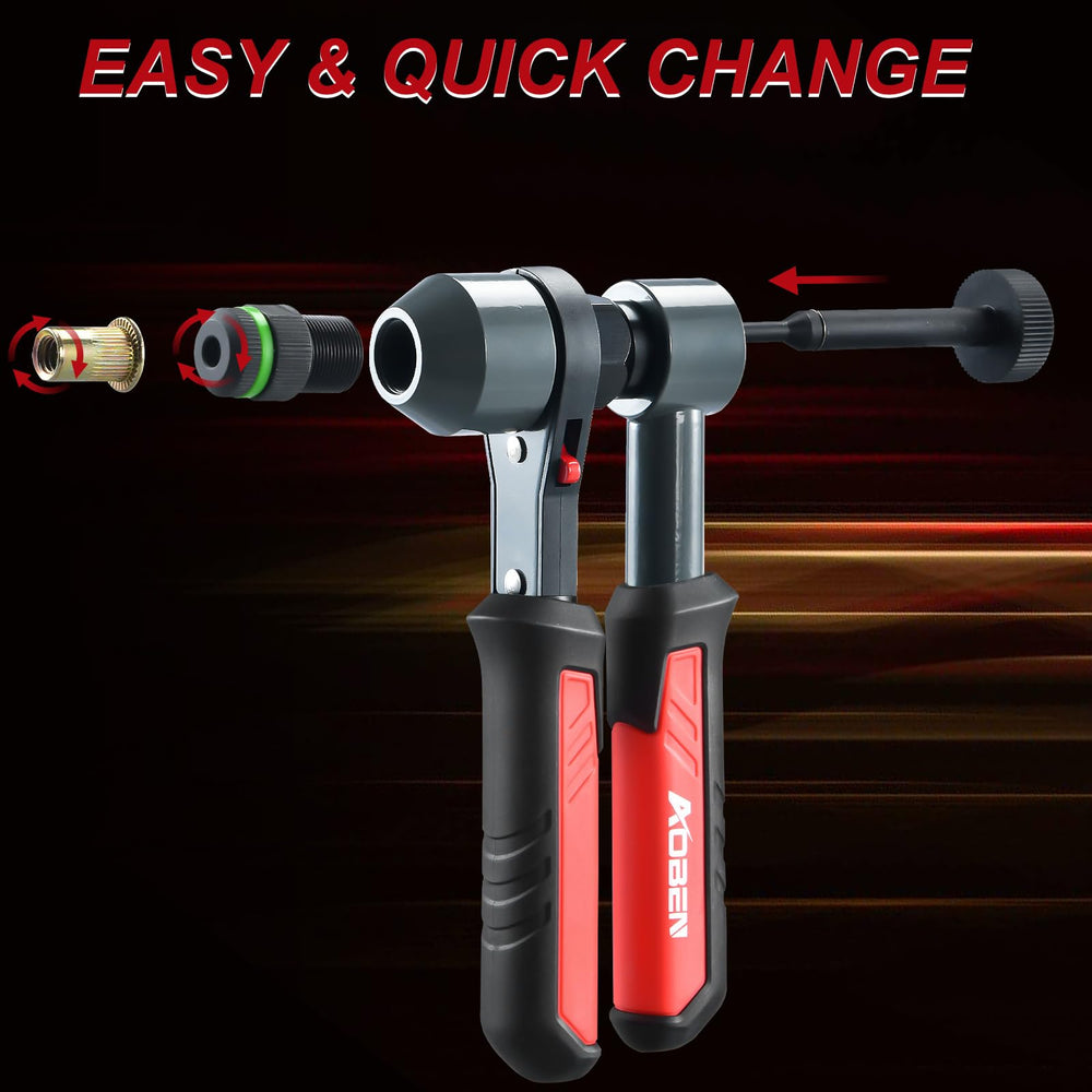 AOBEN quick mandrel change system shown for fast setup.