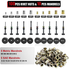 AOBEN mandrel set in metric and SAE sizes ready for projects.
