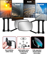 AOCISKA tow mirror rubber belt minimizes vibration during travel