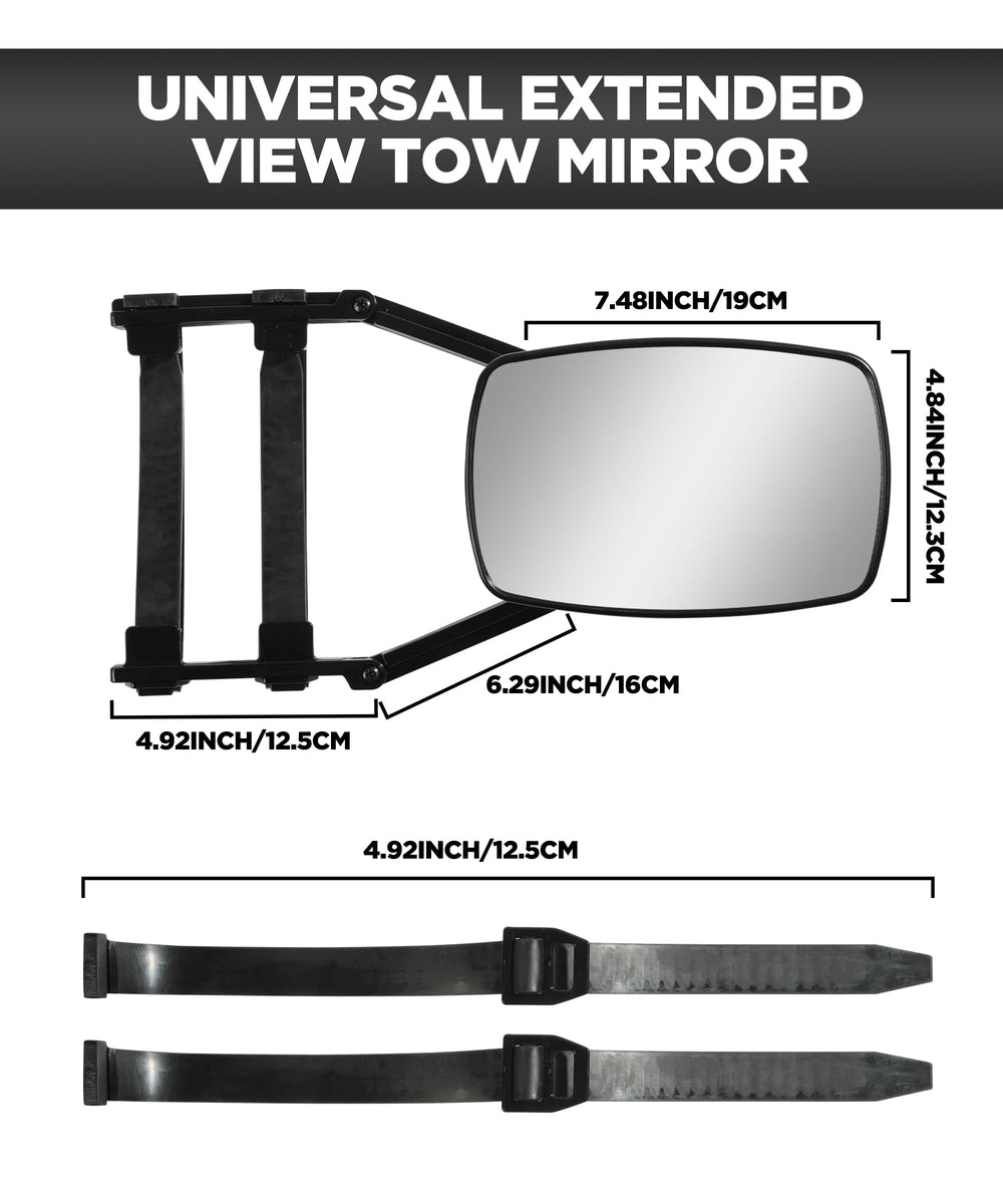 AOCISKA universal clip-on mirror fits cars, trucks, and trailers
