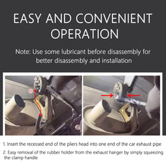 Aokdom tool removes tailpipes and hangers from exhaust systems across vehicles.