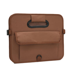 AOKJOY trunk organizer in car highlighting versatile storage for toys and gear