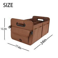AOKJOY trunk organizer with non-slip straps securing cargo during drives