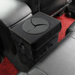 AOKJOY suv trash bin in black blends with interiors