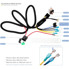 AOLIHAN momentary push-button switch for simple on-off control.