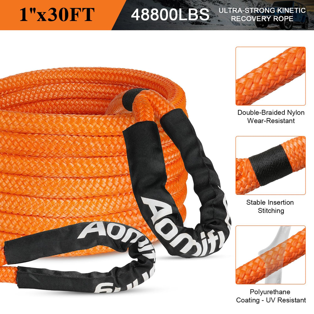 Aomifunny soft shackles pair, lightweight and rust-resistant.