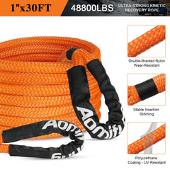Aomifunny soft shackles pair, lightweight and rust-resistant.