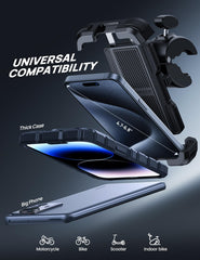 Aomiker bike phone holder security lock keeps devices secure during rides.