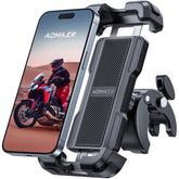 Aomiker bike phone holder top view shows easy one-handed insertion for quick mounting.