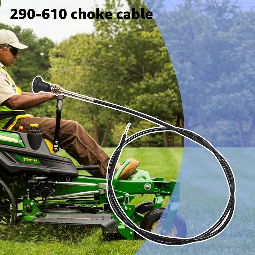 Maverick-series mower with Aomitop choke cable shows corrosion-resistant performance.