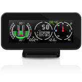 AOMOSUR car inclinometer dashboard mph-kmh display for real-time speed awareness.