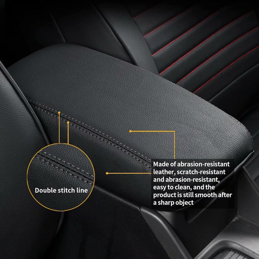 Stitching detail on the AOMSAZTO Equinox armrest cover for durability.
