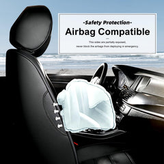 AOMSAZTO 360° wrap seat cover offers full protection without hindering seat movement or ventilation.