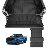 AOMSAZTO 5.7ft bed mat for Ram 1500 guards bed against dirt and scratches.