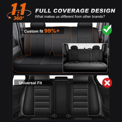 AOMSAZTO airbags-safe front-seat cutouts preserve safety features.