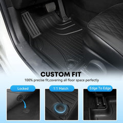 AOMSAZTO Camry rear floor mats keep the cabin clean during daily use.
