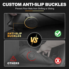 AOMSAZTO non-slip anchors align with factory hooks for steady placement.