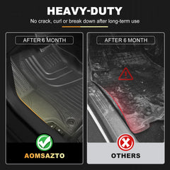 AOMSAZTO heavy-duty TPE mats emphasize durable, odorless construction.