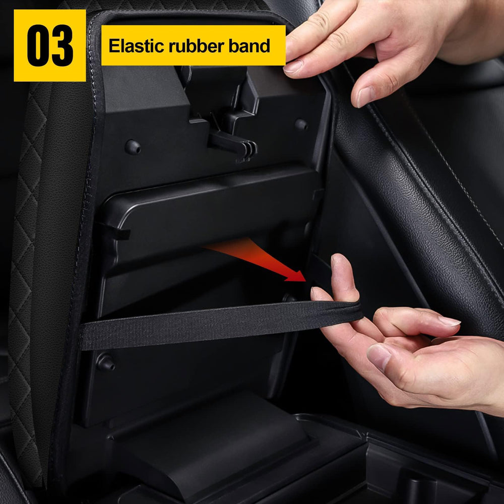 AOMSAZTO armrest cover installs quickly with elastic belts.