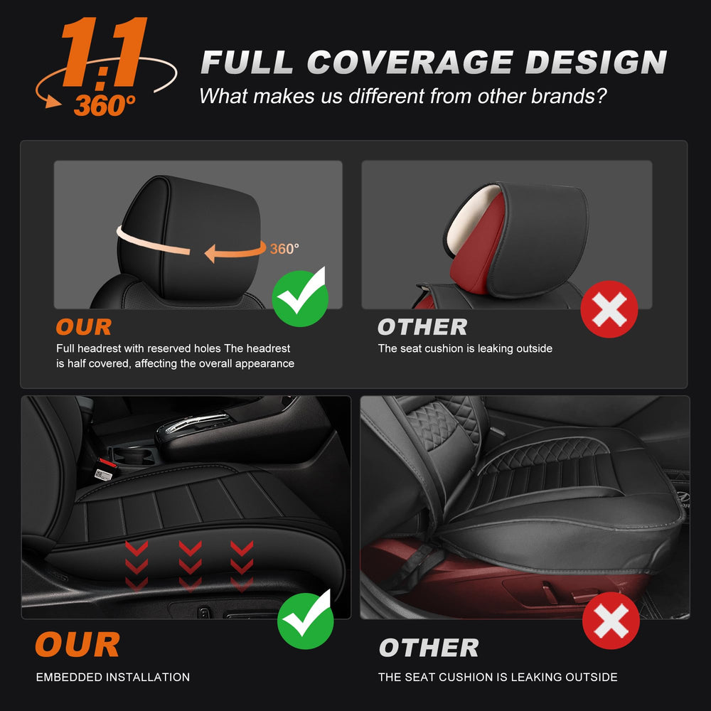AOMSAZTO Honda CR-V seat covers stitching detail highlights durable construction.