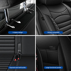 Airbag-safe stitching and design on AOMSAZTO Hyundai Santa Fe seat covers