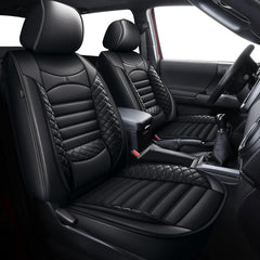 AOMSAZTO Tacoma front seat cover stitching detail enhances durability and fit