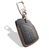 Aoocar leather key fob cover for GMC Yukon Denali offers precise 5-button fit and premium protection.