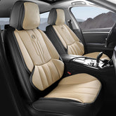 AOOG car seat covers full set beige front seat with lumbar support for comfort