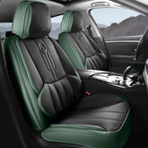 AOOG seat covers for Chevy Silverado front set; durable faux leather protects upholstery