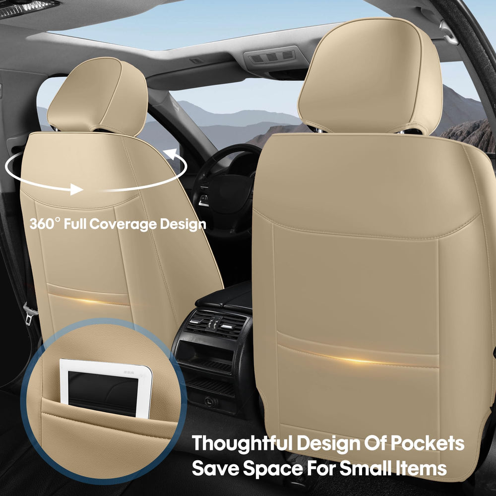 AOOG front-seat back pocket design for Silverado adds practical storage.