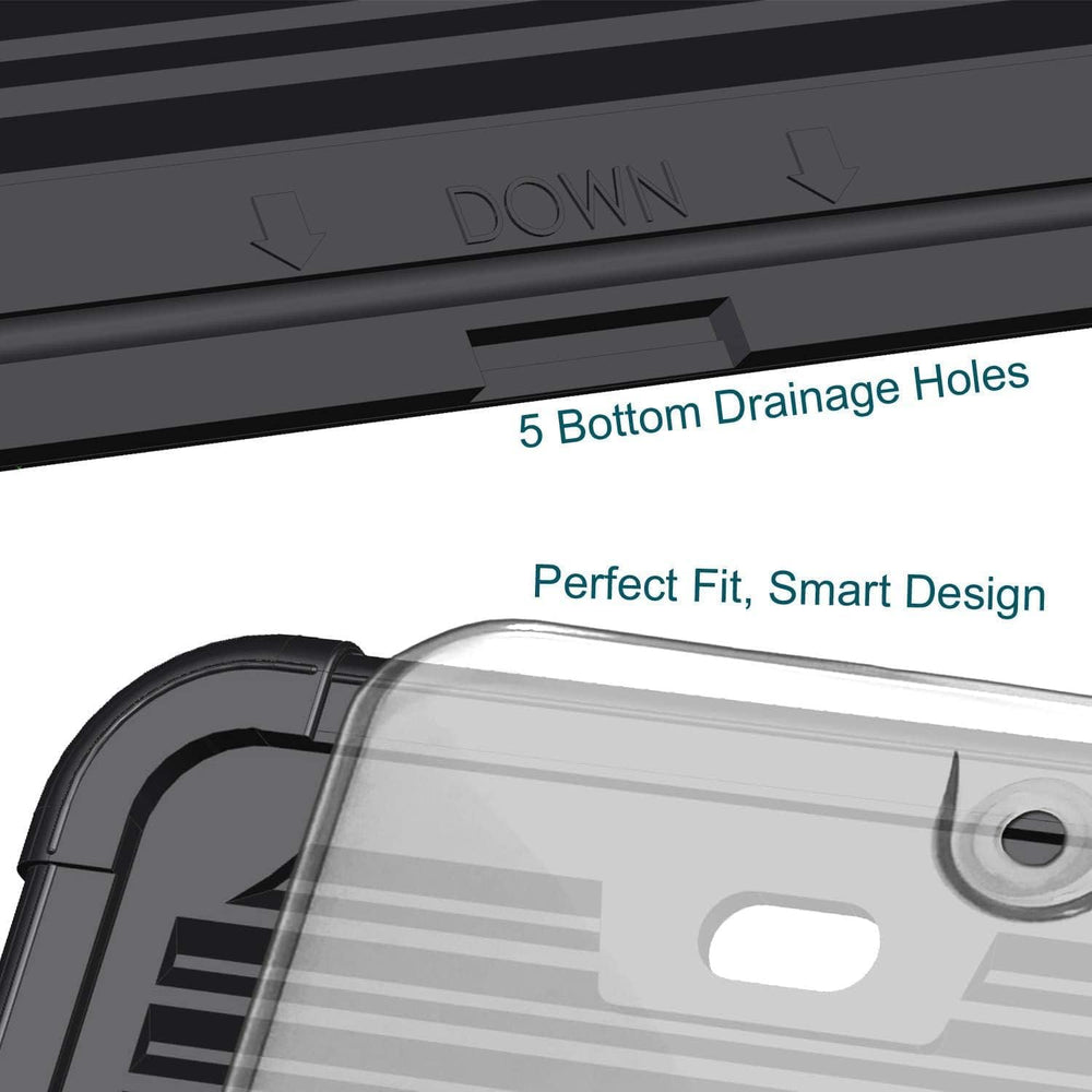 AOOTF durable, rust- and rattle-proof license plate protector