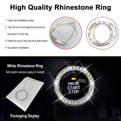 AOOTF rhinestone ring decor adds subtle bling to your engine area