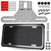 AOOTF trailer license plate bracket in aluminum provides strong rustproof support for trailers.
