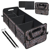 AOPHY leopard trunk organizer full setup keeps cargo tidy during trips