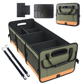 AOPHY trunk organizer for SUV with three compartments keeps cargo organized on the go.