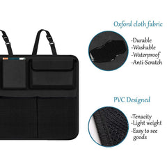 AOPHY organizer in use with groceries, showcasing travel-ready storage