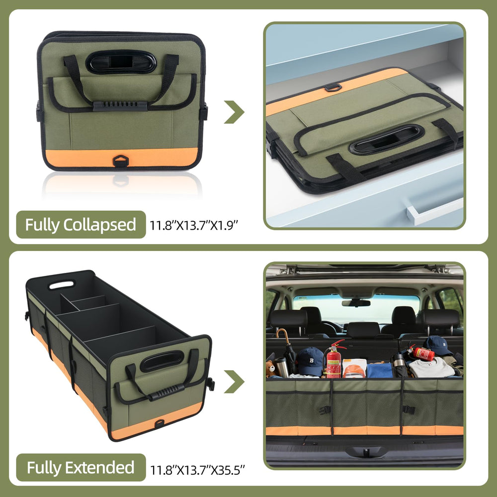 AOPHY waterproof trunk organizer keeps items dry in wet conditions.