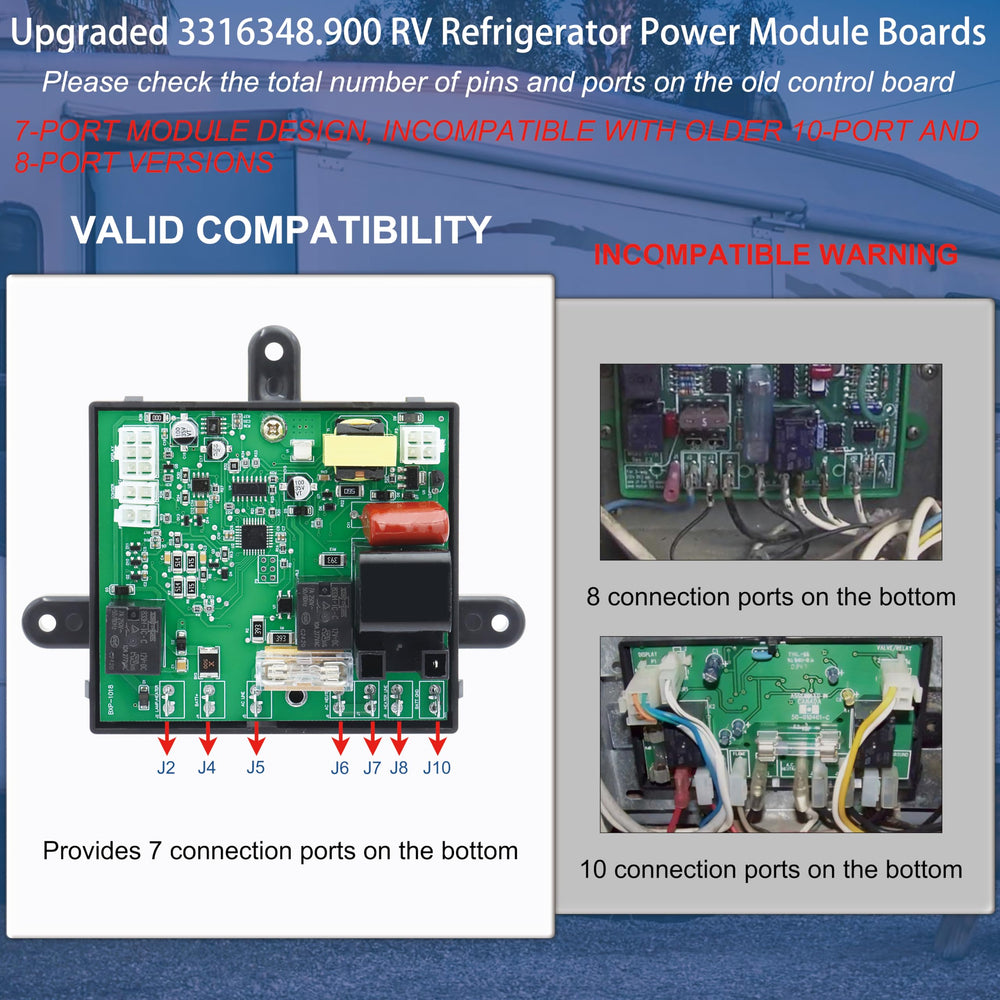 Aoryimt supports 120V and 12V power for RV appliances.