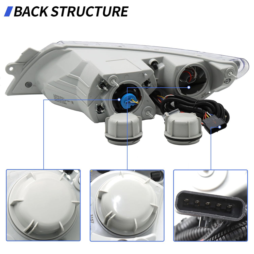 Aostirmotor 4300 right-side headlights with clear lens