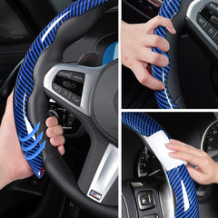 Aotoyou steering cover with grip and stitching improves hand feel during driving.