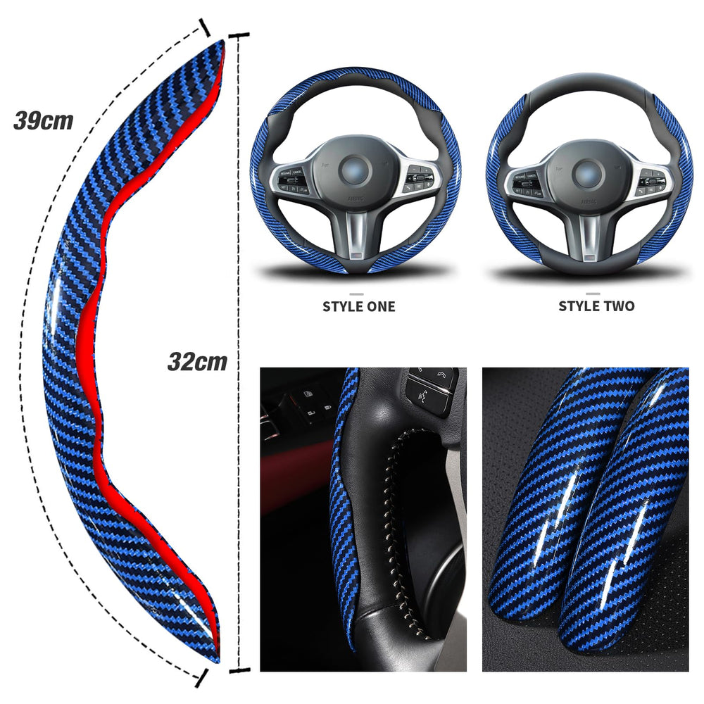 Aotoyou bright carbon fiber cover catches light to enhance a dynamic interior.