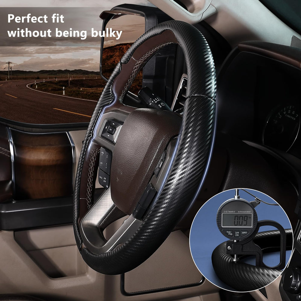 Aotoyou heat-compatible cover preserves steering wheel heating with minimal delay.