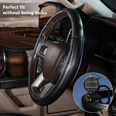 Aotoyou heat-compatible cover preserves steering wheel heating with minimal delay.