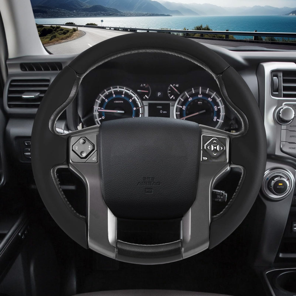 Aotoyou premium craftsmanship steering wheel cover detail for a tailored interior upgrade.