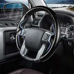 Aotoyou steering wheel cover on Toyota 4Runner shows snug fit and premium texture